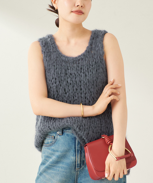 Plage ジャンボタムノースリーブプルオーバー ジャンボタム ノースリーブ プルオーバー（ニット/セーター）｜Plage