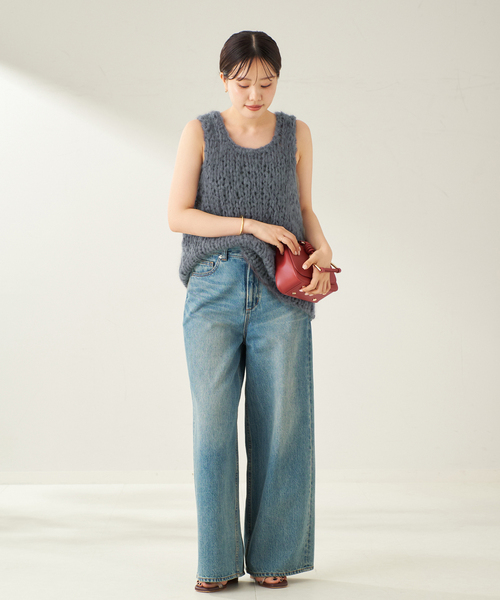 ジャンボタム ノースリーブ プルオーバー（ニット/セーター）｜Plage