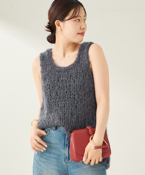 Plage ジャンボタムノースリーブプルオーバー ジャンボタム ノースリーブ プルオーバー（ニット/セーター）｜Plage