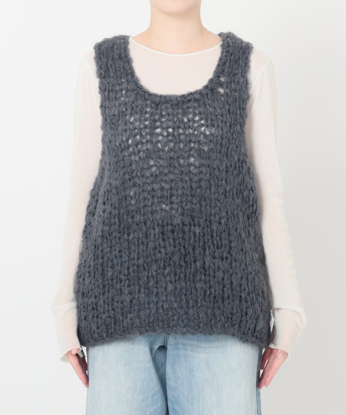 ジャンボタム ノースリーブ プルオーバー（ニット/セーター）｜Plage