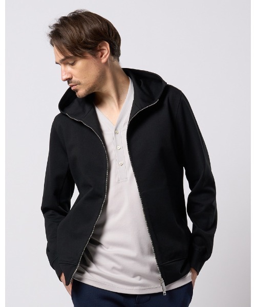 BRIEFING × ZOZO ジップパーカー ネイビー XL 吊り編みジップパーカー