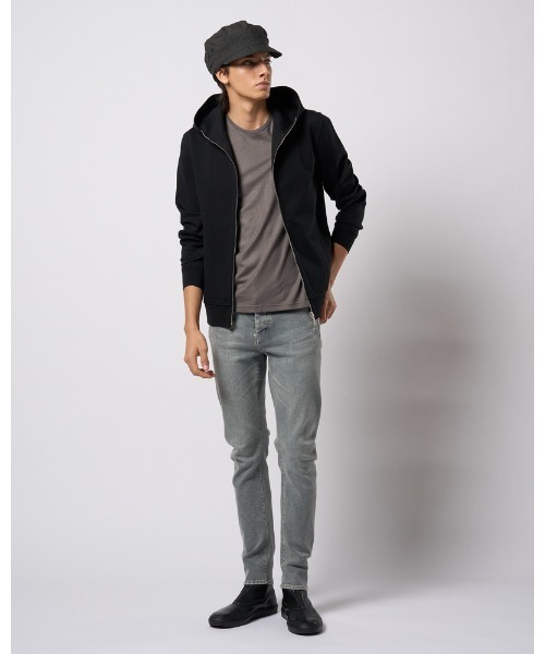 wjk（ダヴルジェイケイ）の「high neck zip-up parka（パーカー・メンズ・トップグレー/ブラック/ライトベージュ・SMALL/MEDIUM/LARGE/X-LARGE）」の19枚目の写真