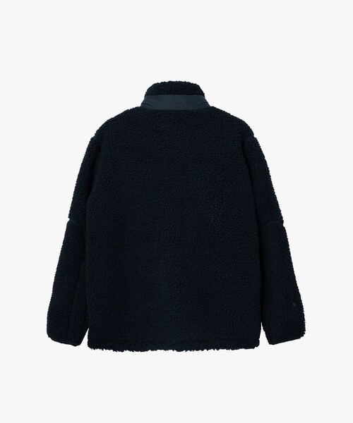 AIGLE(エーグル)の「パッチポケット 異素材切り替え スタンドカラーボアフリースブルゾン(ブルゾン・メンズ・ダークネイビー/レッド・S/M/L/XL)」の7枚目の写真