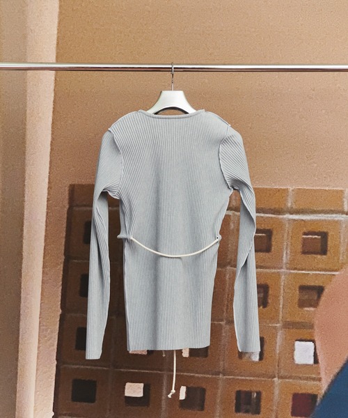 kotohayokozawa(コトハヨコザワ)の「CRISP ROPE CARDIGAN(カーディガン/ボレロ・レディース・ブラック/グレー/ライトブルー・FREE)」の4枚目の写真