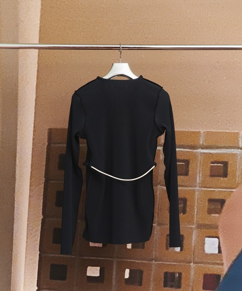 kotohayokozawa(コトハヨコザワ)の「CRISP ROPE CARDIGAN(カーディガン/ボレロ・レディース・ブラック/グレー/ライトブルー・FREE)」の6枚目の写真