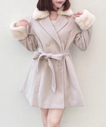 one way | フレアダブルコート(ダウンジャケット/コート)