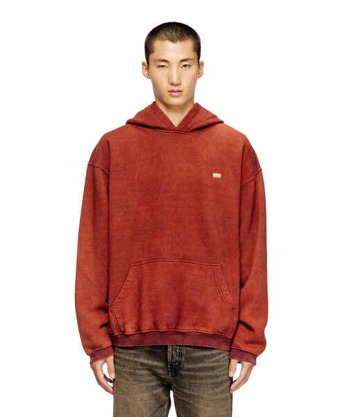 DIESEL（ディーゼル）の「メンズ リラックスフィットプルオーバーパーカー S-KAI（パーカー・メンズ・ブラウン/ブラック系その他・LARGE/X-LARGE/SMALL/MEDIUM/X-SMALL/XX-LARGE/XXX-LARGE）」の9枚目の写真
