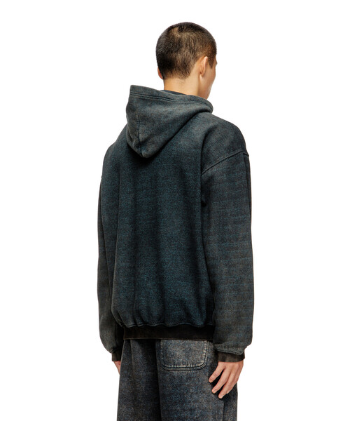 DIESEL（ディーゼル）の「メンズ リラックスフィットプルオーバーパーカー S-KAI（パーカー・メンズ・ブラウン/ブラック系その他・LARGE/X-LARGE/SMALL/MEDIUM/X-SMALL/XX-LARGE/XXX-LARGE）」の4枚目の写真
