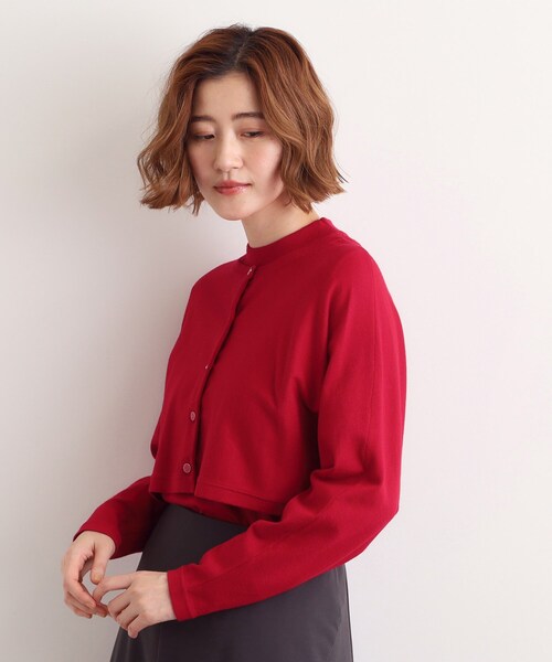 grove（グローブ）の「【2WAY】ニット＆クロップドカーディガン（アンサンブル・レディース・ブラック/ワインレッド・02/03/01/04/05）」の17枚目の写真
