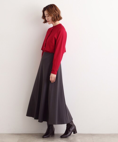 grove（グローブ）の「【2WAY】ニット＆クロップドカーディガン（アンサンブル・レディース・ブラック/ワインレッド・02/03/01/04/05）」の10枚目の写真