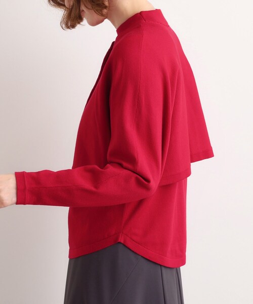 grove（グローブ）の「【2WAY】ニット＆クロップドカーディガン（アンサンブル・レディース・ブラック/ワインレッド・02/03/01/04/05）」の5枚目の写真