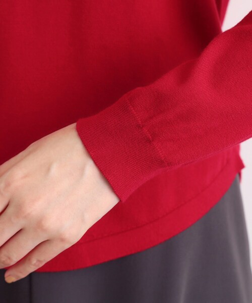 grove（グローブ）の「【2WAY】ニット＆クロップドカーディガン（アンサンブル・レディース・ブラック/ワインレッド・02/03/01/04/05）」の12枚目の写真