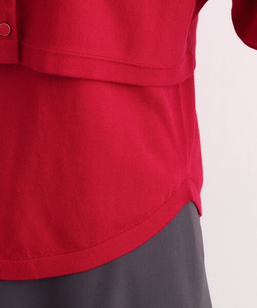 grove（グローブ）の「【2WAY】ニット＆クロップドカーディガン（アンサンブル・レディース・ブラック/ワインレッド・02/03/01/04/05）」の11枚目の写真