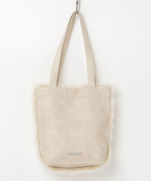 PRANK PROJECT（プランクプロジェクト）の「フェイクファートートバッグ / Faux Fur Tote Bag（トートバッグ・レディース・グレー/ブラック/アイボリー・FREE）」の2枚目の写真