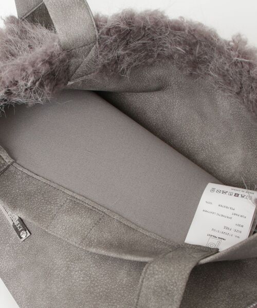 PRANK PROJECT（プランクプロジェクト）の「フェイクファートートバッグ / Faux Fur Tote Bag（トートバッグ・レディース・グレー/ブラック/アイボリー・FREE）」の6枚目の写真