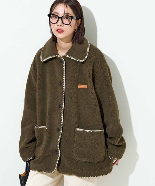 セール】限定展開 ブランケット ステッチ ボアコート（その他アウター