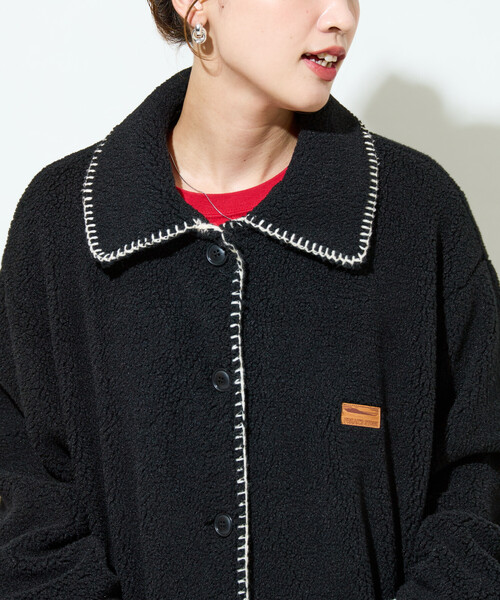 限定展開 ブランケット ステッチ ボアコート（その他アウター