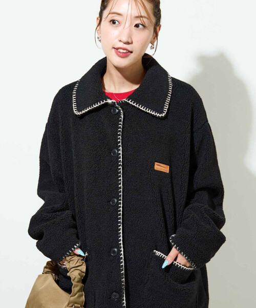 ブラックフーディーボアコート D-VEC - 【ラスト1点】 GORE-TEX INFINIUM HOODIE COAT