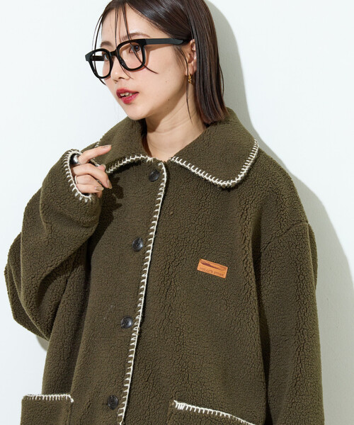 限定展開 ブランケット ステッチ ボアコート（その他アウター