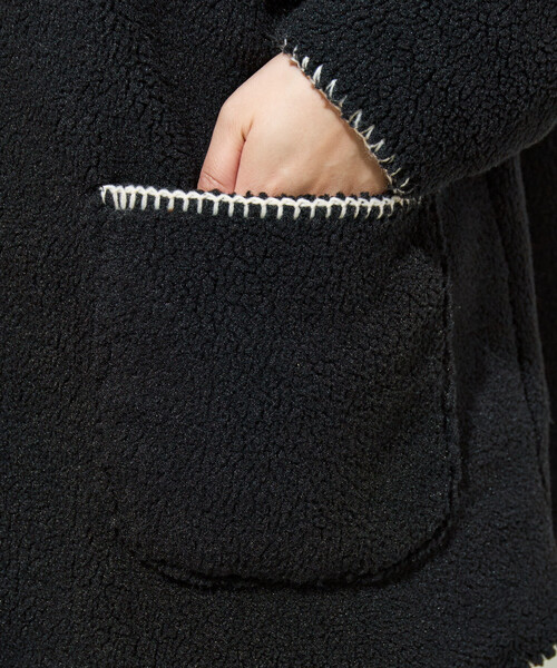 セール】限定展開 ブランケット ステッチ ボアコート（その他アウター