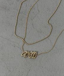 SMELLY | オーバルフープチャーム2セットネックレス(ネックレス)