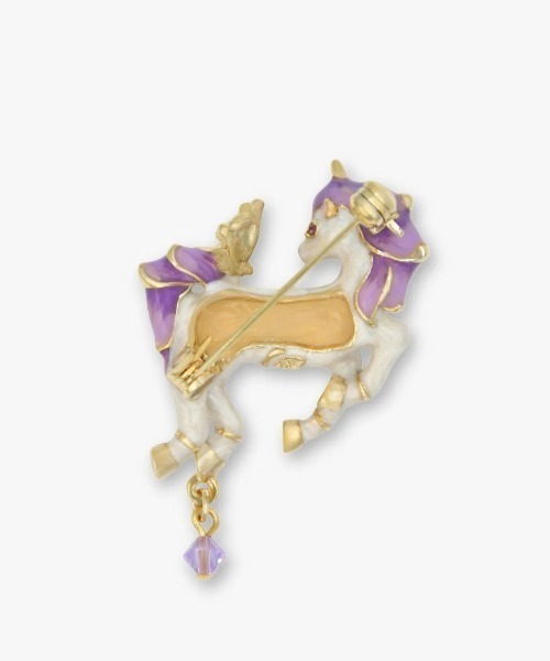 ANNA SUI（アナスイ）の「ユニコーンモチーフ ブローチ（ブローチ/コサージュ・レディース・ホワイト・FREE）」の2枚目の写真