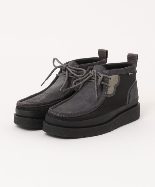 Clarks(クラークス)の「Clarks クラークス WALLABEE FTR GTX【防水透湿】メンズブーツ GORE-TEX(ワラビーフューチャーゴアテックス) 26183469(ブーツ・メンズ・ブラック×グレー・25.5cm/26.0cm/26.5cm/27.0cm/27.5cm/28.0cm/25.0cm)」の1枚目の写真