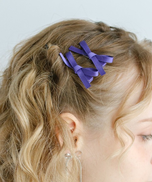 セール】ランラン リボン ヘアピン 3つセット（ヘアピン）｜Lady Rora