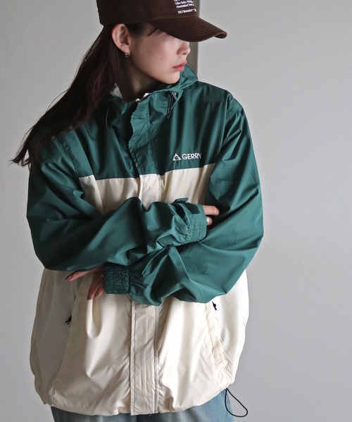 GERRY（ジェリー）の「【GERRY/ジェリー】切替マウンテンパーカー（マウンテンパーカー・メンズ・ブラック/ブラック×グリーン/グリーン/ブラウン・M/L/XL）」の4枚目の写真