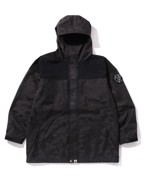 A BATHING APE（アベイシングエイプ）の「SOLID CAMO JACQUARD LONG COAT（ミリタリージャケット・メンズ・パープル/ブラック・X-LARGE/LARGE/MEDIUM）」の3枚目の写真