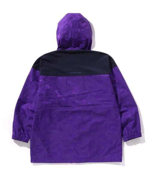 A BATHING APE（アベイシングエイプ）の「SOLID CAMO JACQUARD LONG COAT（ミリタリージャケット・メンズ・パープル/ブラック・X-LARGE/LARGE/MEDIUM）」の6枚目の写真
