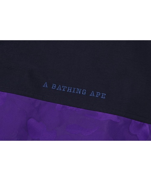 A BATHING APE（アベイシングエイプ）の「SOLID CAMO JACQUARD LONG COAT（ミリタリージャケット・メンズ・パープル/ブラック・X-LARGE/LARGE/MEDIUM）」の12枚目の写真