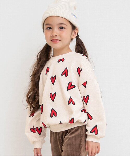 BREEZE（ブリーズ）の「【ジュニア対応】バリエーションウラケトレーナー（スウェット・キッズ・グレー/ブラウン/グリーン/ブラック/アイボリー・80/90/100/110/130/140/120）」の2枚目の写真