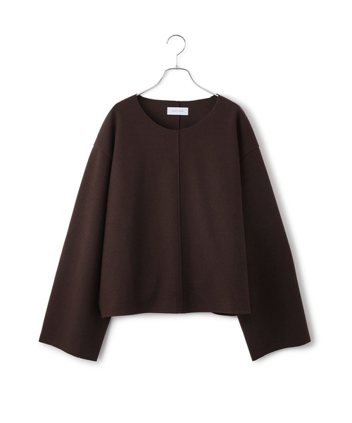 ADAM ET ROPE'(アダムエロペ)の「【サステナブル】Airneeプルオーバー(Tシャツ/カットソー・レディース・ベージュ/ダークブラウン・FREE)」の15枚目の写真