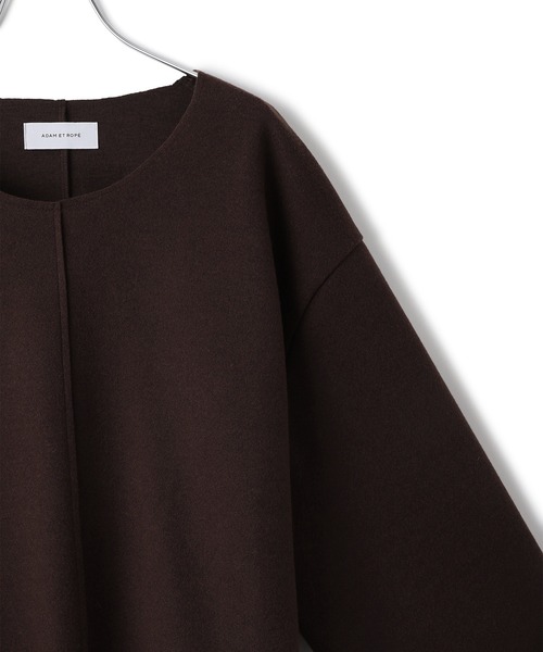 ADAM ET ROPE'(アダムエロペ)の「【サステナブル】Airneeプルオーバー(Tシャツ/カットソー・レディース・ベージュ/ダークブラウン・FREE)」の18枚目の写真