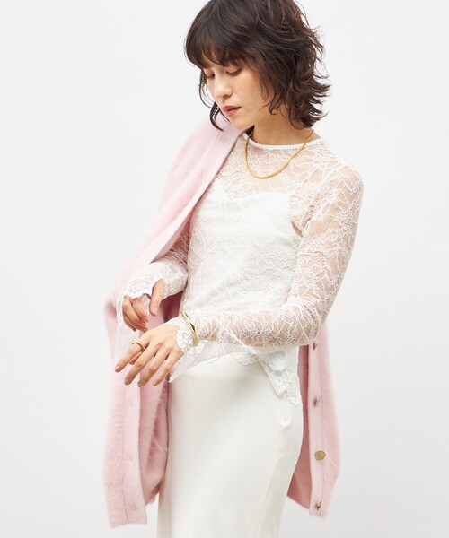 NOLLEY’S Sophi(ノーリーズソフィ)の「ウォッシャブルラッセルレースTブラウス(シャツ/ブラウス・レディース・ホワイト/ブラック・38)」の20枚目の写真