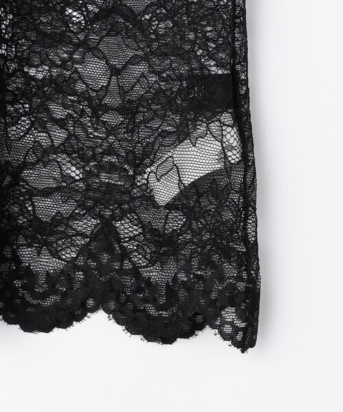 ウォッシャブルラッセルレースTブラウス（シャツ/ブラウス