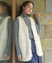 Bou Jeloud | ボア×ファーニットベスト(ベスト)