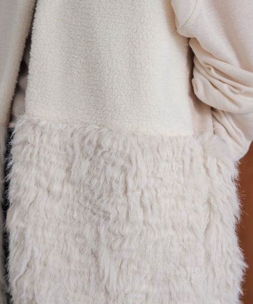 Bou Jeloud（ブージュルード）の「ボア×ファーニットベスト（ベスト・レディース・グレー/ベージュ・FREE）」の21枚目の写真