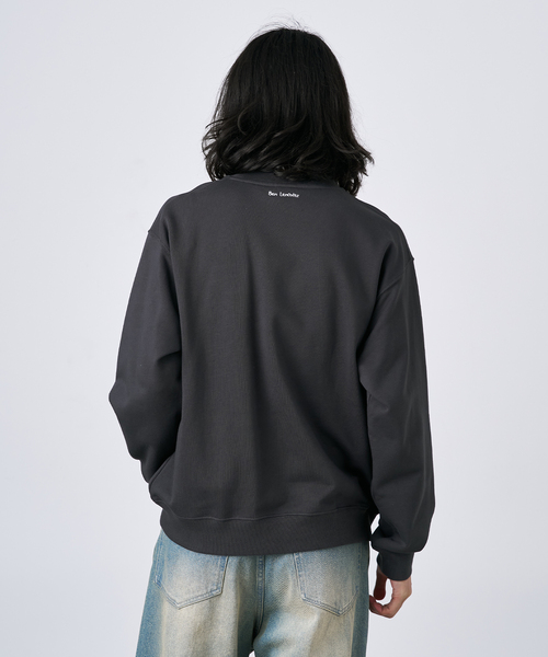 B.C STOCK(ベーセーストック)の「【Ben Lenovitz / ベン・レノビッツ】別注 ドッグ&キャットスウェット(スウェット・メンズ・ホワイト系その他/ホワイト/チャコールグレー/ネイビー・LARGE/MEDIUM)」の8枚目の写真