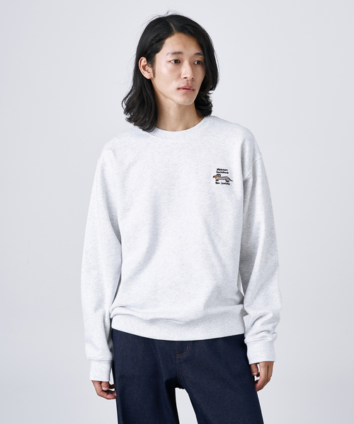 B.C STOCK(ベーセーストック)の「【Ben Lenovitz / ベン・レノビッツ】別注 ドッグ&キャットスウェット(スウェット・メンズ・ホワイト系その他/ホワイト/チャコールグレー/ネイビー・LARGE/MEDIUM)」の14枚目の写真