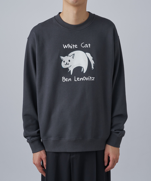 B.C STOCK(ベーセーストック)の「【Ben Lenovitz / ベン・レノビッツ】別注 ドッグ&キャットスウェット(スウェット・メンズ・ホワイト系その他/ホワイト/チャコールグレー/ネイビー・LARGE/MEDIUM)」の22枚目の写真
