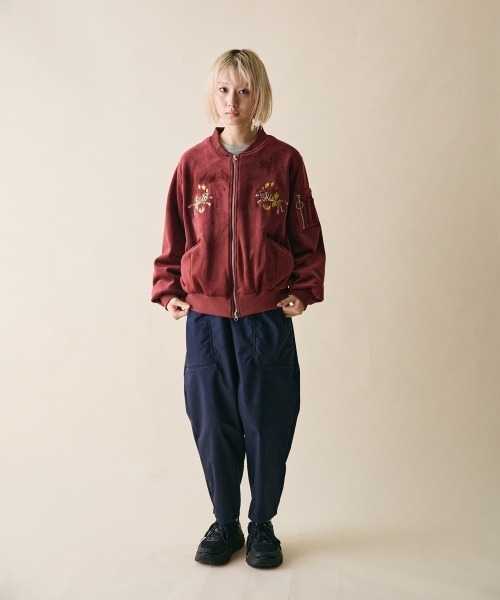 rehacer（レアセル）の「rehacer : Little Tiger SKA-1 / リトルタイガー SKA-1（MA-1・レディース・カーキ/ワイン・SMALL/MEDIUM）」の13枚目の写真