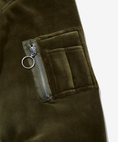 rehacer（レアセル）の「rehacer : Little Tiger SKA-1 / リトルタイガー SKA-1（MA-1・レディース・カーキ/ワイン・SMALL/MEDIUM）」の20枚目の写真