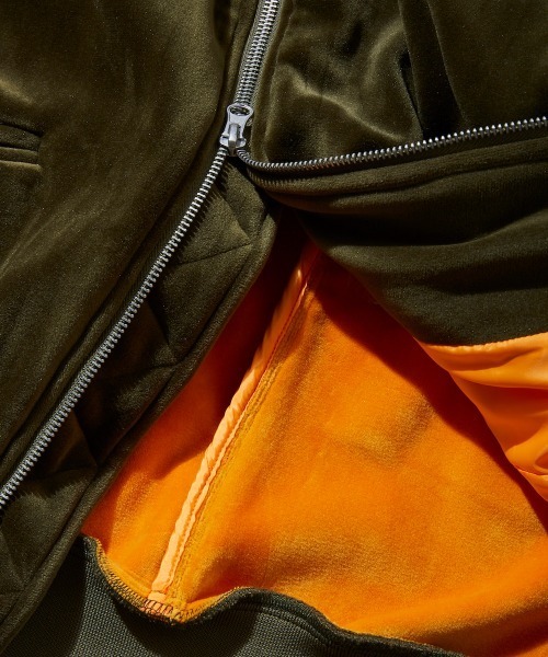 rehacer（レアセル）の「rehacer : Little Tiger SKA-1 / リトルタイガー SKA-1（MA-1・レディース・カーキ/ワイン・SMALL/MEDIUM）」の21枚目の写真