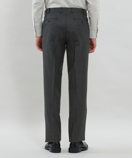 MACKINTOSH LONDON(マッキントッシュ ロンドン)の「【Adjustable Fit】メランジフランネル 1プリーツスラックス(スラックス・メンズ・チャコールグレー・78/82/86/90)」の10枚目の写真