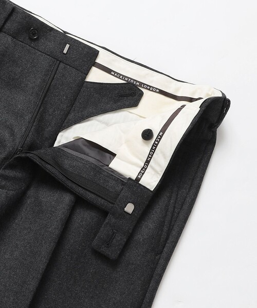 セール】【Adjustable Fit】メランジフランネル 1プリーツスラックス