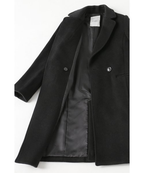 LIMITLESS LUXURY(リミットレスラグジュアリー)の「BASIC チェスターコート◆(チェスターコート・レディース・ブラック/グレー/ネイビー・36/38)」の9枚目の写真