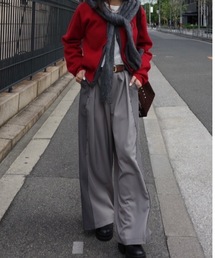 JUMELLE（ジュメロ）の「【総ゴム/ワイドルーズ】ラインヘムスラックス（スラックス）」