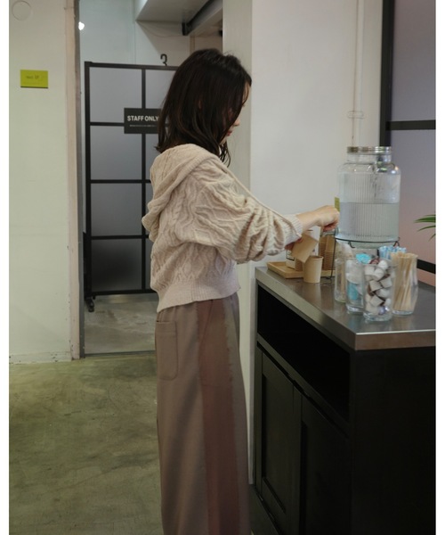 JUMELLE（ジュメロ）の「【総ゴム/ワイドルーズ】ラインヘムスラックス（スラックス・レディース・ブラウン/グレー・SMALL/MEDIUM）」の22枚目の写真